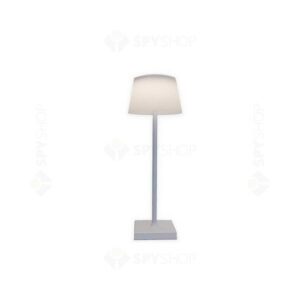 Veioza LED dimabila Dablerom, 4W, CCT 3000K-4000K-5000K, 200 lm, reincarcabila USB, acumulator 2x1800 mAh, autonomie 3 ore, control tactil, cablu 1.5 m, alba