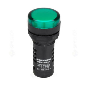 Lampa de semnalizare cu LED Schrack BZ501218-B, monobloc, 230 V AC/DC, verde