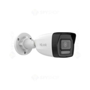 Camera supraveghere IP exterior cu iluminare duala Hikvision HiLook Smart Hybrid Light IPC-B140HA-LU, 4 MP, 2.8 mm, IR / lumina alba 30 m, microfon, detectie persoane/vehicule, PoE