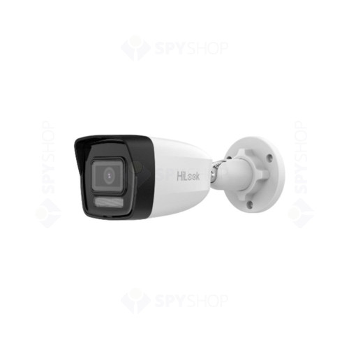 Camera supraveghere exterior IP Hybrid Light Hikvsion Hilook IPC-B160HA-LU(2.8MM), 6 MP, 2.8 mm, IR/Lumina alba 30 m, microfon, PoE