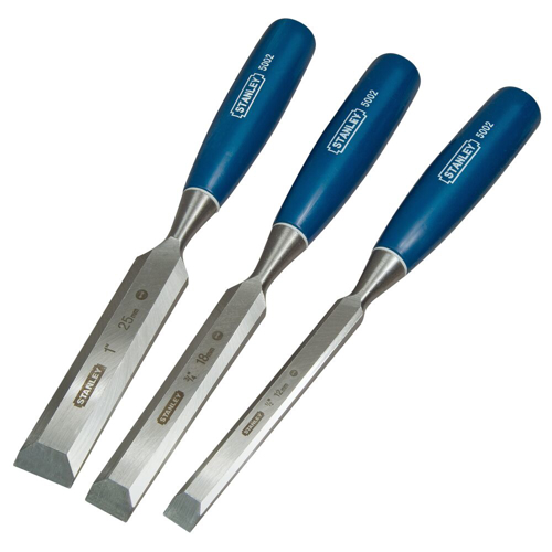 Stanley 0-16-128, set 3 dalte 5002 pentru lemn, 12, 18 si 25mm, blister 
