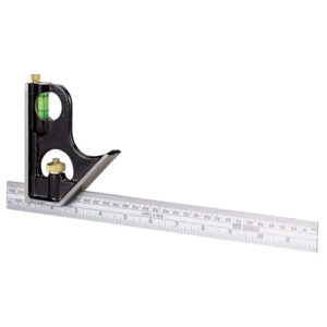 Stanley 0-46-151, echer combinat cu nivela, gradare metrica si imperiala, ideal pentru masurarea adancimii si lungimii, 300mm