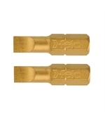 Set 2x Bit TiN Plus pentru insurubare, profil drept, Felo, 6.5x1.2mm, 25mm