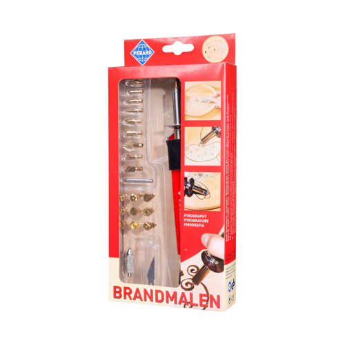 Pebaro 0261, Set pentru pirogravura, 30W, 220V, include 20 de varfuri