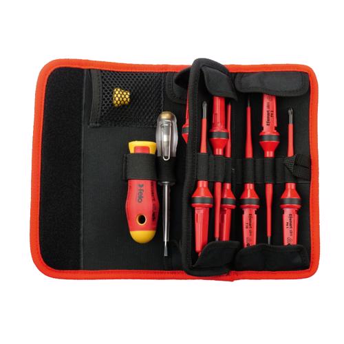 Trusa de surubelnite izolate VDE, Felo E-SMART, 12 piese