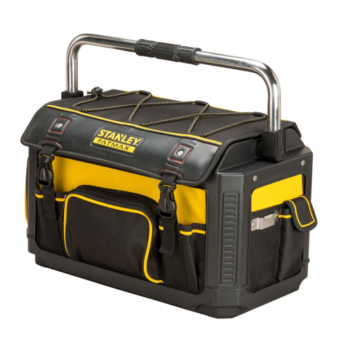 Stanley 1-79-213, Geanta pentru scule cu maner metalic Fatmax, baza rigida si impermeabila, din material textil, 20"