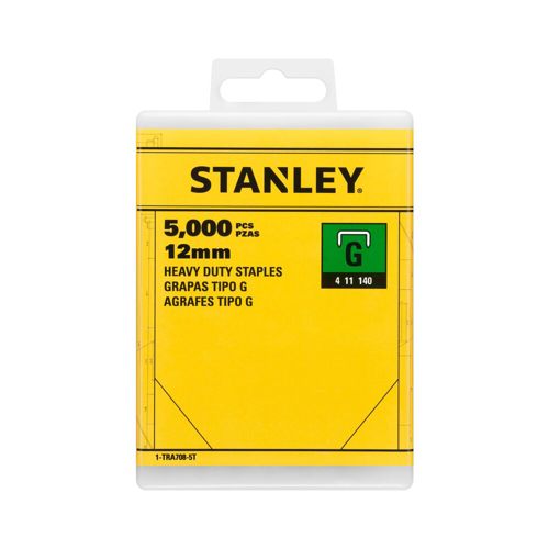 Stanley 1-TRA708-5T, capse pentru aplicatii profesionale, 12mm, 5000 buc tip G 4/11/140, blister