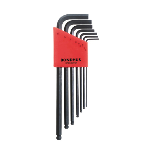 Bondhus 10992, Set 7 chei L HEX BLX7M, lungi, cap cu bila, ProGuard finish HEX 1.5-6mm