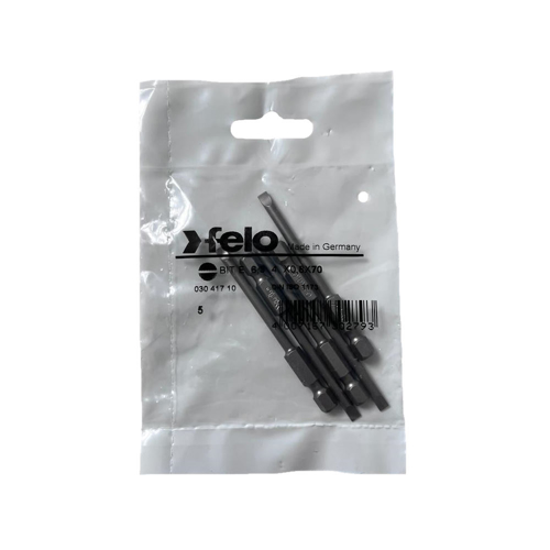 Set 5 biti Felo, seria Industrial profil Drept, E6.3, 4.0x0.8mm, 70mm