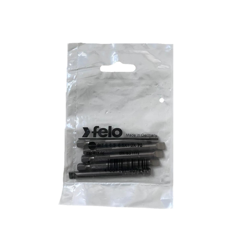Set 5 biti Felo, seria Industrial profil Drept, E6.3, 6.5x1.2mm, 70mm