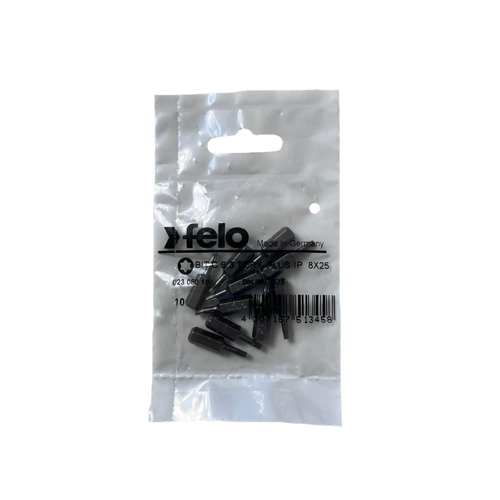 Set 10 biti Felo, seria Industrial profil Torx Plus, C6.3, IP8, 25mm