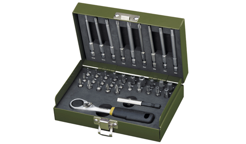 Proxxon 23109 - Seti biti, pentru inginer, cu clichet 1/4"