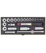 Trusa compacta de chei tubulare 3/8", Proxxon 23110, 24 piese
