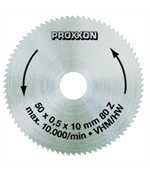 Disc debitor din carbid, 50mm, 80 dinti, Proxxon 28011