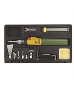 Proxxon 28144, MICROFLAM MGS arzator si statie lipire, aprindere piezo, reglaj aer si gaz, rezervor 20ml, 1.300 °C, + accesorii