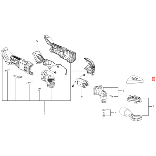 SKIL 2823580002, Kit placa de baza pentru unealta multifunctionala 3620