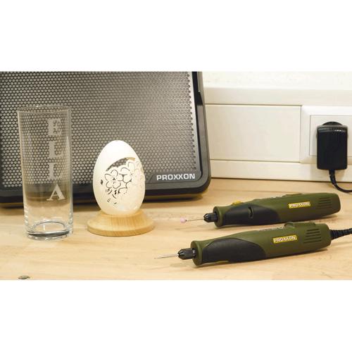 Proxxon 28640, Set pentru gravura GG/A cu acumulator, 3 trepte de viteza + accesorii