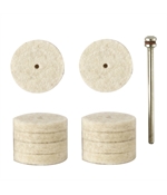 Set discuri pentru lustruire, din pasla, 22mm, Proxxon 28798