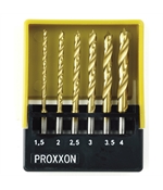 Set burghie HSS cu pin pentru centrare, Proxxon 28876