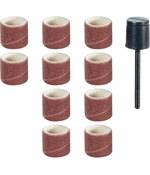 Set ax si 10 tamburi din corindon pentru slefuire, 14mm, GR120, Proxxon 28978