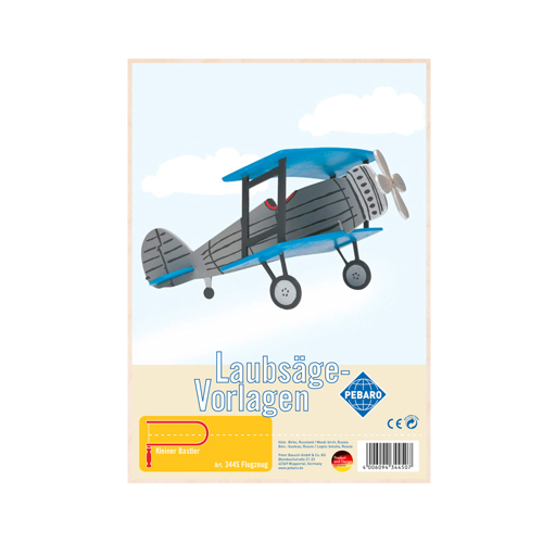 Pebaro 344S, Sablon din lemn, avion, pentru traforaj, dimensiunea A4