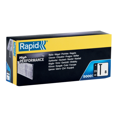 Rapid 40014272, set de 5000 de cuie galvanizate No. 8, 25 mm