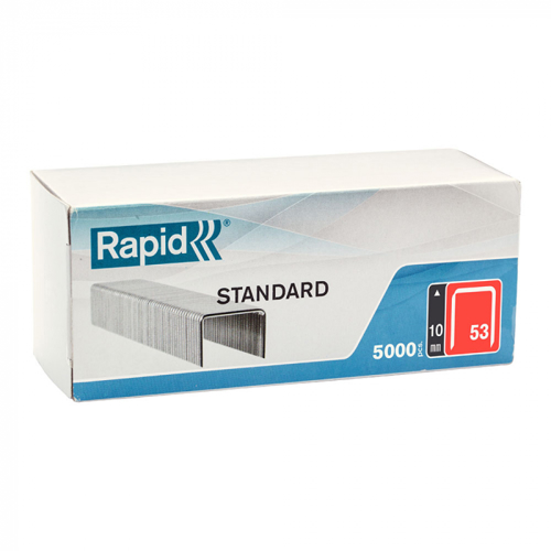 Rapid 40108659, Set de 5000 de capse din sarma subtire, standard, No. 53, 10mm