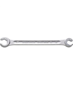 Stahlwille 41080810, Cheie dubla pentru conducte, Nr. 24, hexagon, metric, cap inclinat la 10 gr, finisare cromata, made in Germany, 8 x 10mm