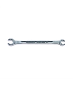Stahlwille 41081012, Cheie dubla pentru conducte, Nr. 24, hexagon, metric, cap inclinat la 10 gr, finisare cromata, made in Germany, 10 x 12mm