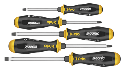 Set 5 surubelnite mecanice, Felo Ergonic 450, SL | PH, 5 piese