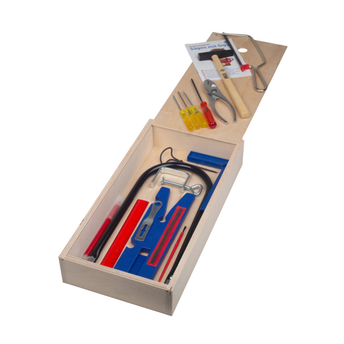 Pebaro 452, Set traforaj, ambalat in cutie de lemn, 23 piese