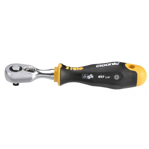 Felo 49763541, Antrenor cu clichet reversibil, seria Ergonic, patrat de 1/4, 72 dinti