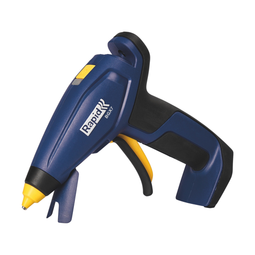 Rapid 5001401, Pistol de lipit cu acumulator GlueGun Rapid BGX7, albastru, debit 150g/h, 170°C, functional cu batoane de 7 mm