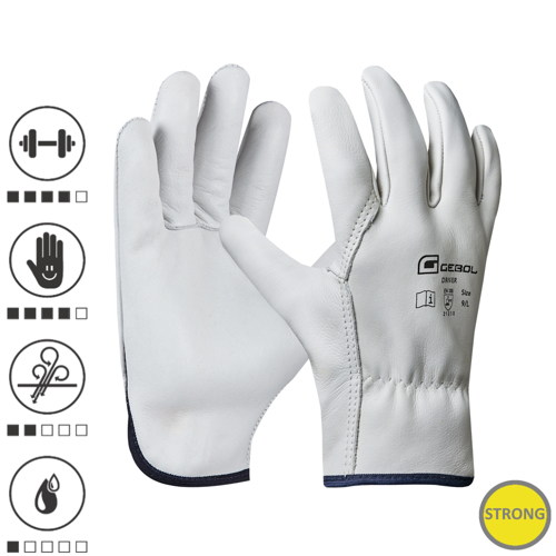 Gebol 709215, Manusi de protectie Driver, din piele de vaca, uz profesional, marimea 10/XL