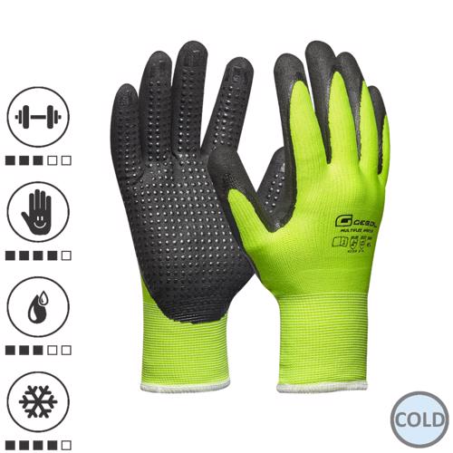Gebol 709597, Manusi de protectie Multi Flex Winter, din poliester si captuseala din poliacrilic, acoperire din spuma de nitril, uz profesional, marimea 10/XL