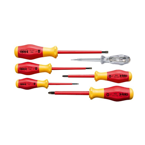Set surubelnite izolate VDE, Felo No.9, 6 piese