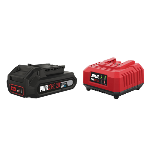 SKIL 3110 AA, Set incarcator si acumulator Li-Ion 20V Max, 2.5Ah, PWRCORE 20, indicator LED