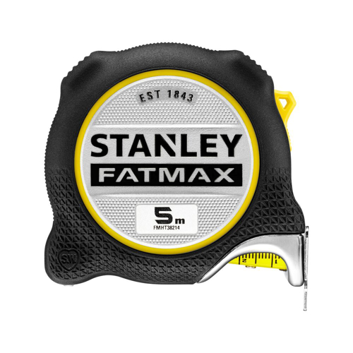 Stanley FMHT38214-0, ruleta FatMax Pro 5m, BladeShield, BladeArmor, 5m x 32mm, frana cu degetul, imprimare pe ambele fete