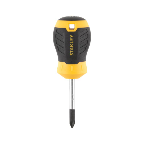 Stanley STHT16154-0, surubelnita Stubby scurta Cushion Grip cu varful cruce PH1 si lungimea tijei de 45mm, PH1x45