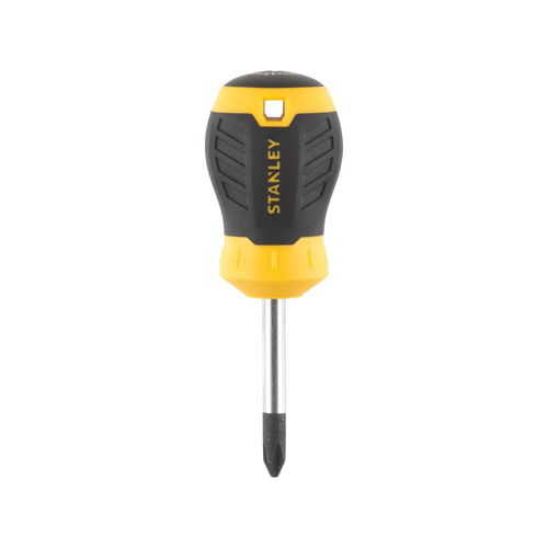 Stanley STHT16157-0, surubelnita Stubby scurta Cushion Grip cu varful cruce PH2 si lungimea tijei de 45mm, PH2x45