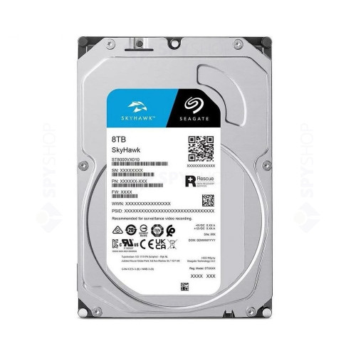Hard Disk Seagate SkyHawk ST8000VX010, 8TB, 256 MB, 5400 RPM