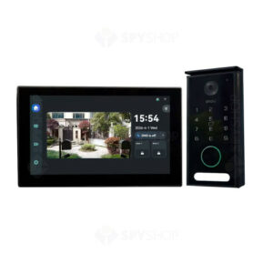 Kit videointerfon dual-band smart IMOU IMOU-VO1-5M0R/VH1-7A0S, 5MP, 2.3 mm, IR 15 m, 7 inch, WiFi, 2.4 - 5 GHz, RFID, PIN, slot card, control din aplicatie