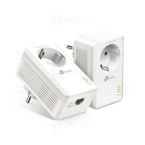 Kit adaptor Powerline Gigabit Passthrough TP-Link AV1000 TL-PA7017P KIT, plug and play, 1000 Mbps