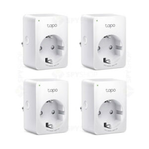 Priza smart WiFi TP-Link TAPO P110(4-PACK), 3680W, 16A, 2.4 GHz, control de pe telefon, 4 bucati