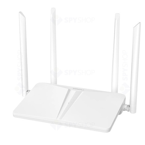 Router wireless Imou HR340, 4 porturi, 4 antene, 300 Mbps, 2.4 GHz, Auto-sync