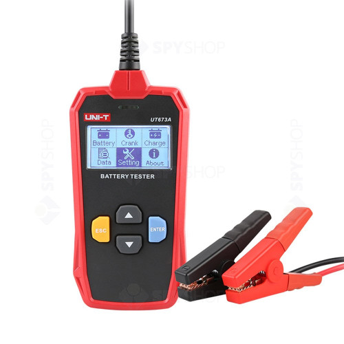 Tester digital baterie auto UNI-T UT673A, 12/24V
