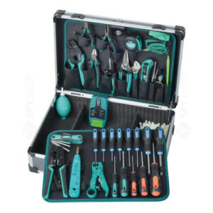 Trusa de scule pentru instalare si mentenanta comunicatii + tester cablu Pro'sKit PK-1938M1, 38 piese
